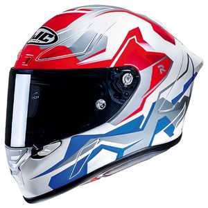 Capacete HJC RPHA 1 Nomaro Vermelho Branco Azul Cinza