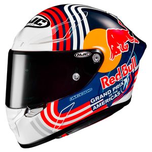 Capacete HJC RPHA 1 Red Bull Branco Vermelho