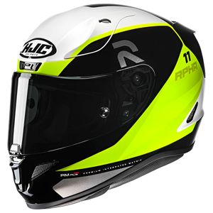 Capacete HJC RPHA 11 Texen Preto Verde Branco
