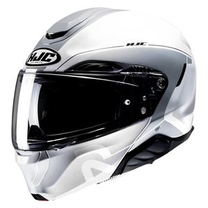 Capacete HJC RPHA 91 Combust Branco Chumbo