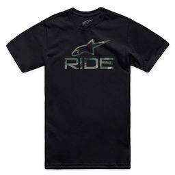 Camiseta Alpinestars Ride 4.0 Camo Preto