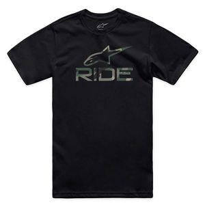 Camiseta Alpinestars Ride 4.0 Camo Preto
