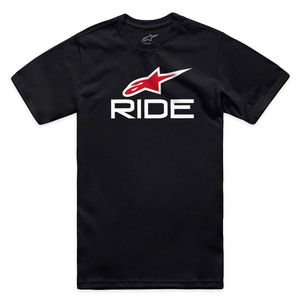 Camiseta Alpinestars Ride 4.0 Preto Branco Vermelho