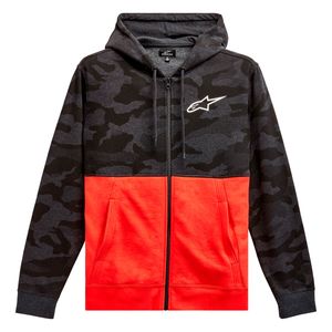 Moletom Alpinestars Camo Block Hoodie Cinza Vermelho