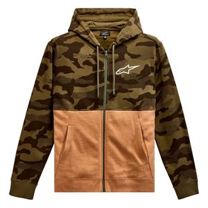 Moletom Alpinestars Camo Block Hoodie Verde Militar Areia