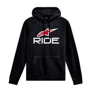 Moletom Alpinestars Ride 4.0 Hoodie Preto Branco Vermelho