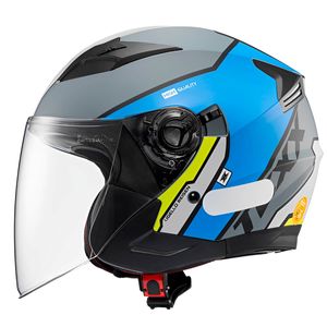 Capacete Texx Ugello Reisen Azul Verde Branco