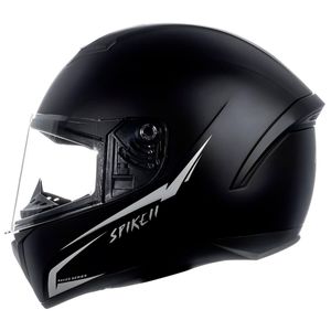 Capacete Peels Spike 2 NKD Preto Fosco Prata