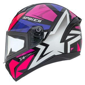 Capacete Peels Spike 2 1ST Preto Rosa