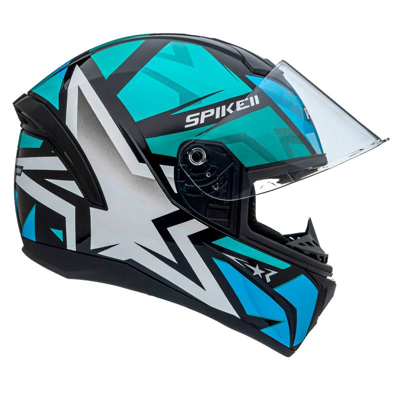 CAPACETE-PEELS-SPIKE-2-1ST-PRETO-VERDE-AGUA-4