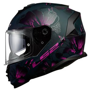 Capacete Fechado LS2 FF800 Storm Burst Fosco Preto Rosa