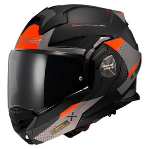 Capacete Escamoteável LS2 FF901 Advant X Oblivion Fosco Preto Titânio