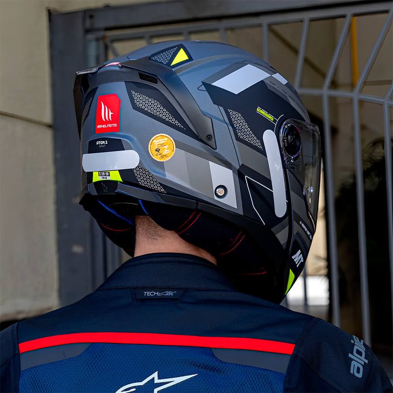 CAPACETE-ESCAMOTEAVEL-MT-ATOM-2-SV-BAST-B2-CINZA-PRETO-FOSCO-8