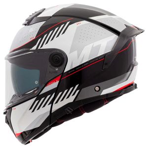 Capacete MT Escamoteável Atom 2 SV Edix B0 Cinza Preto