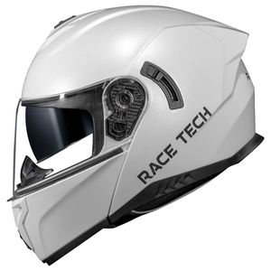 Capacete Escamoteável Race Tech Signal Monocolor Branco