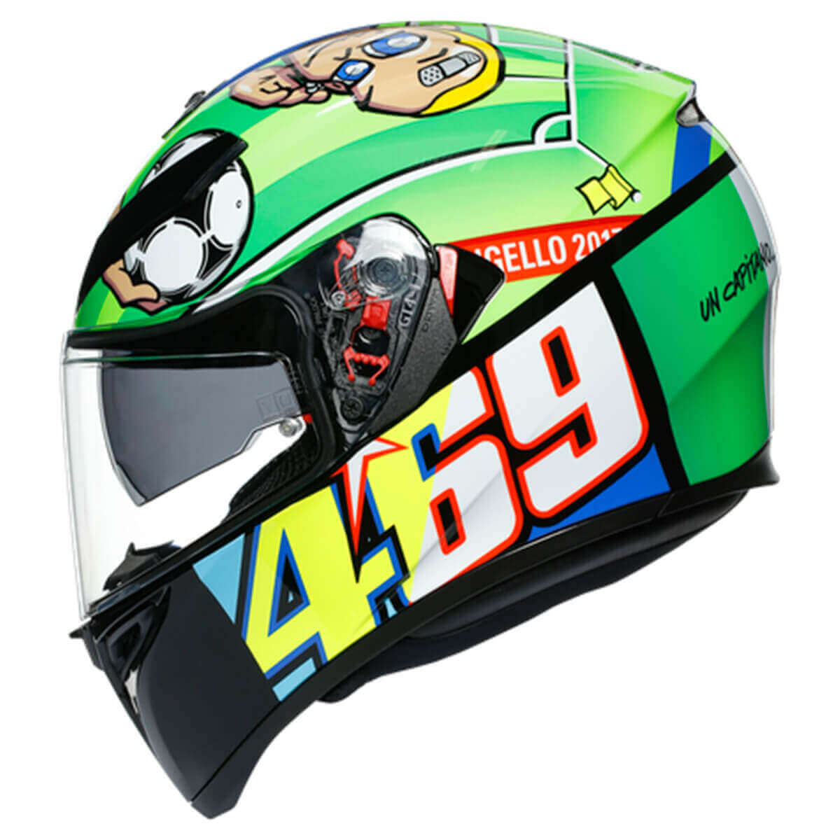 Capacete AGV K3 SV Rossi Mugello 2017 - MotoBR
