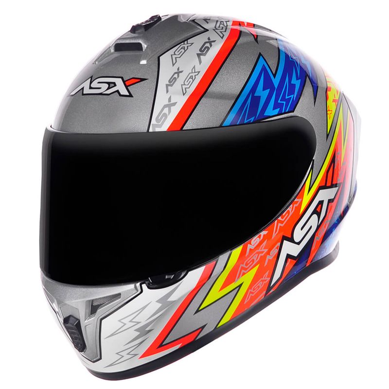 CAPACETE-FECHADO-ASX-DRAKEN-THUNDER-PRATA-AZUL-VERMELHO-2