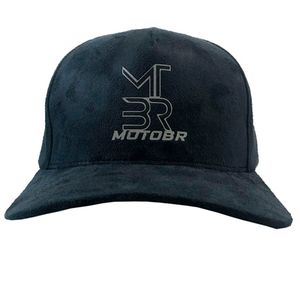 Boné Moto BR Refletivo Camurça Preto