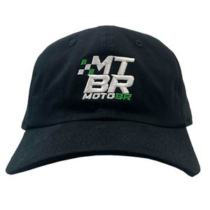 Boné Moto BR Dad Hat Bordado Preto