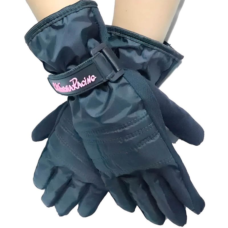 Luva-Feminina-California-Racing-Impermeavel-Preto-Rosa-3