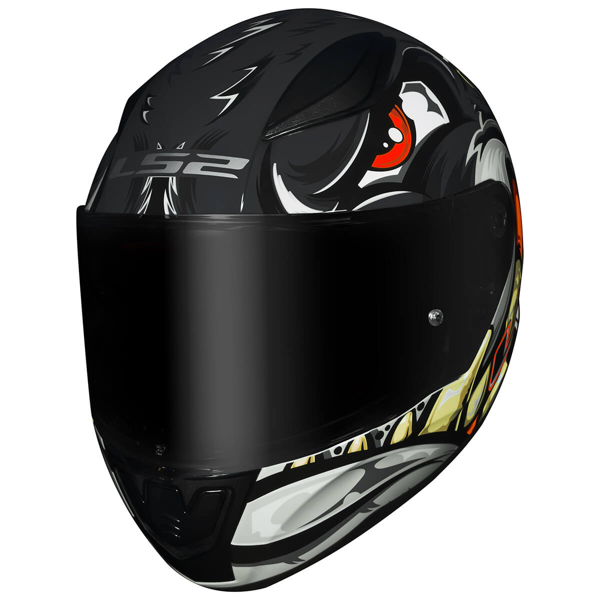 Capacete Original LS2 FF353 Rapid Spox Cinza Vermelho - MotoBR