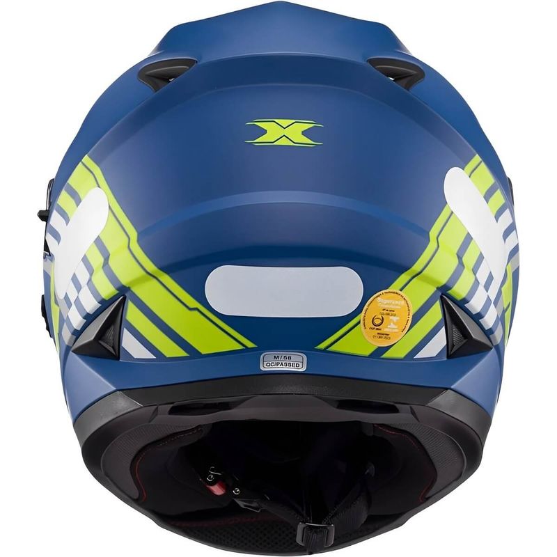 Capacete-Fechado-Texx-Wing-Grid-Azul-Verde-Branco-7