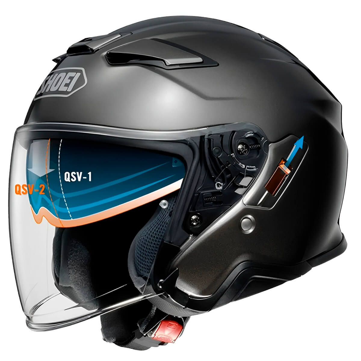 Capacete Aberto Shoei J-Cruise 2 Preto Fosco - MotoBR