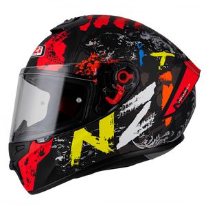 Capacete Fechado NZI Trendy It Preto Vermelho