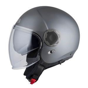 Capacete Aberto NZI Ringway Duo Cinza Fosco