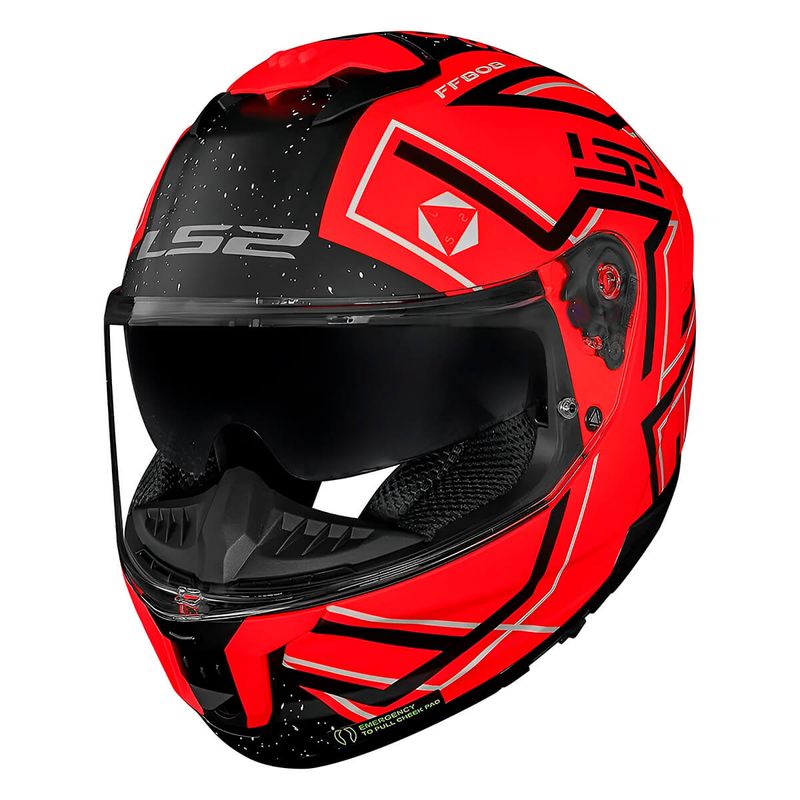 CAPACETE-FECHADO-LS2-FF808-STREAM-2-MAZE-CINZA-PRETO-2