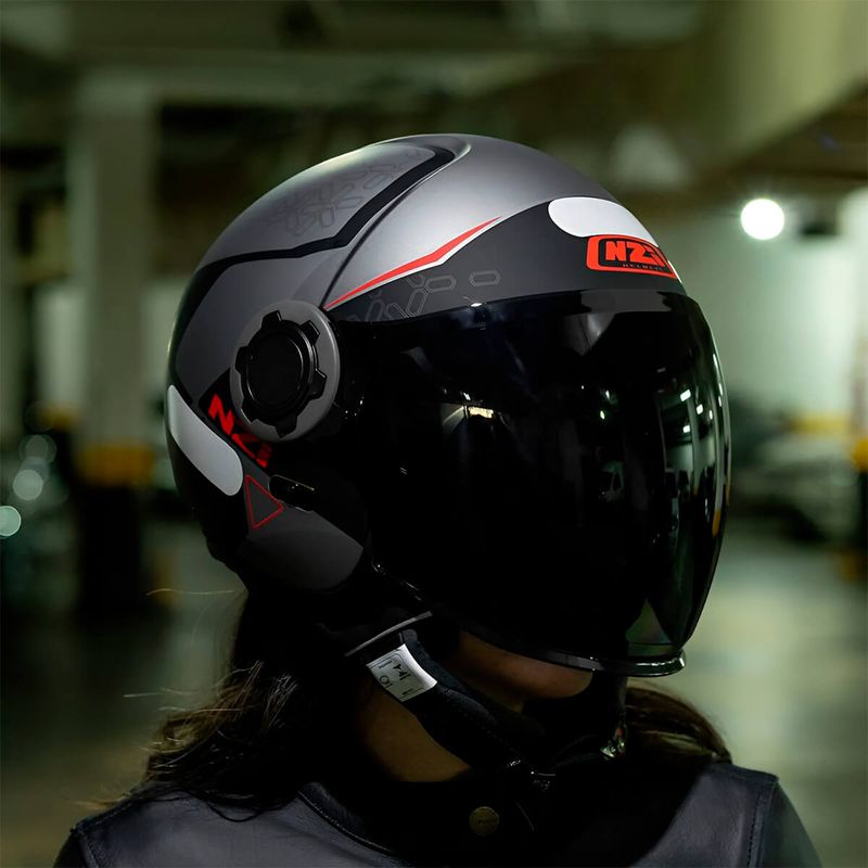 CAPACETE-ABERTO-NZI-RINGWAY-DUO-XTRAINER-CINZA-VERMELHO-FOSCO-7