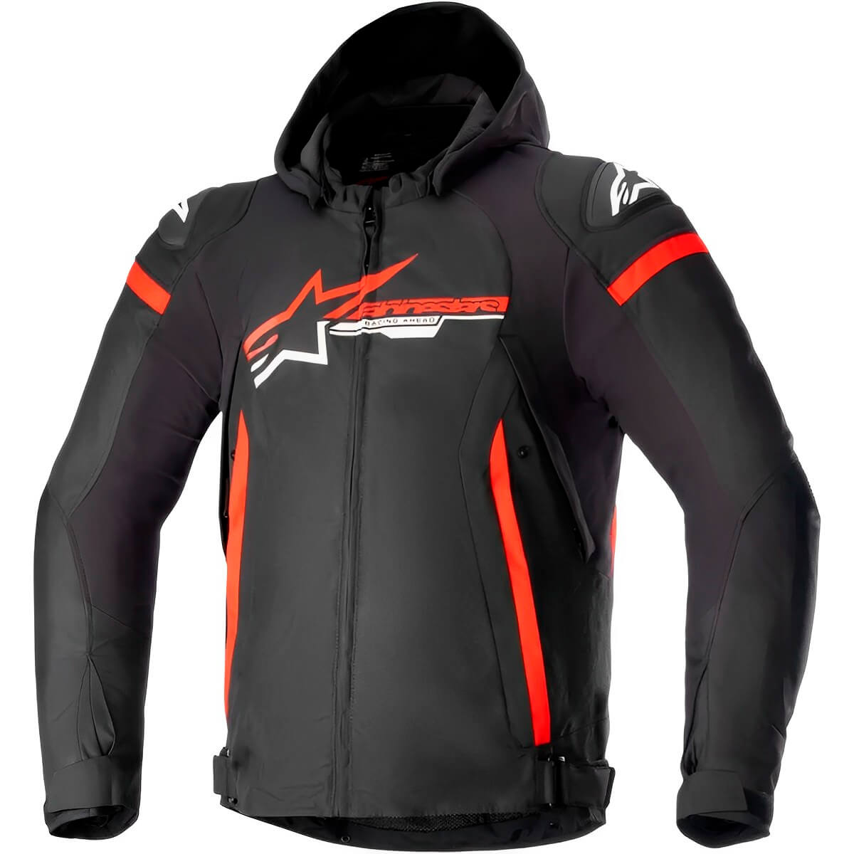 Jaqueta Alpinestars Zaca WP Preto Vermelho Branco - MotoBR