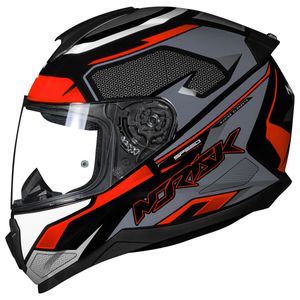 Capacete Fechado Norisk Razor Speedmax Preto Laranja