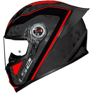 Capacete Fechado LS2 FF358 S Striker Titanium Vermelho