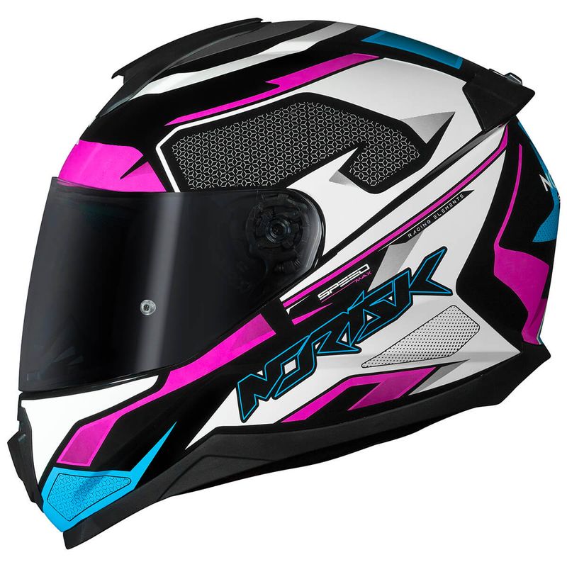 Capacete-Fechado-Norisk-Razor-Speedmax-Preto-Branco-Rosa-2