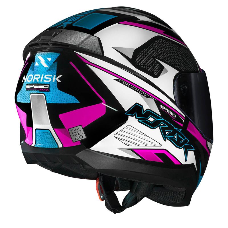 Capacete-Fechado-Norisk-Razor-Speedmax-Preto-Branco-Rosa-7