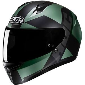 Capacete Fechado HJC C10 Tez Verde Preto