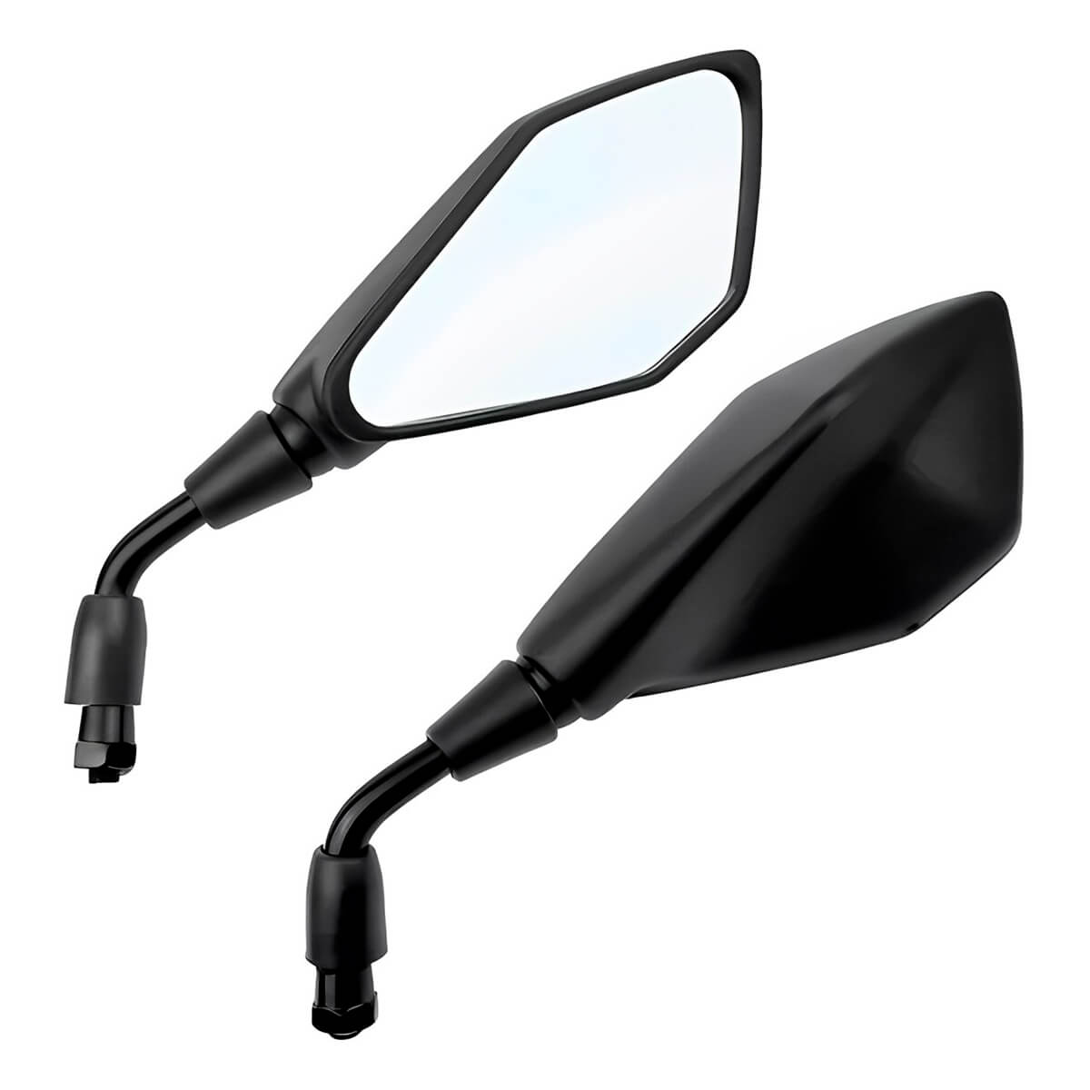 Retrovisor Kawasaki Z400 Z800 Rosca Honda Haste Curta Par - MotoBR