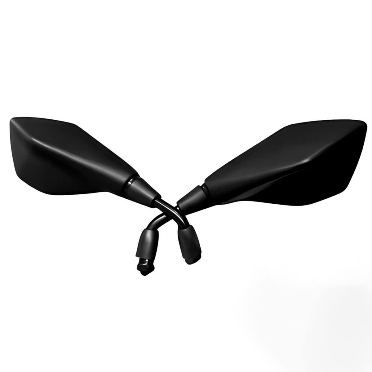 Retrovisor Kawasaki Z400 Z800 Rosca Honda Haste Curta Par - MotoBR