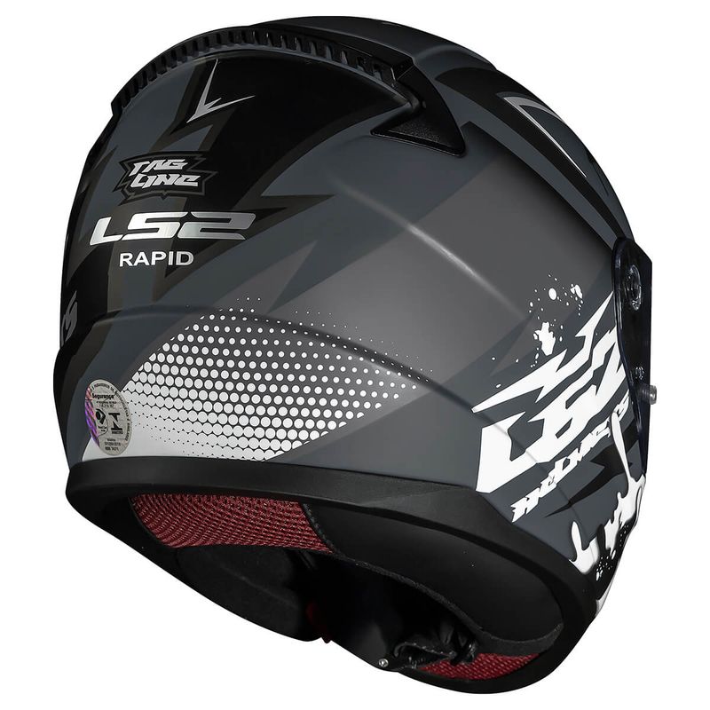 Capacete-Fechado-LS2-FF353-Rapid-Tagline-Fosco-Preto-Prata-7