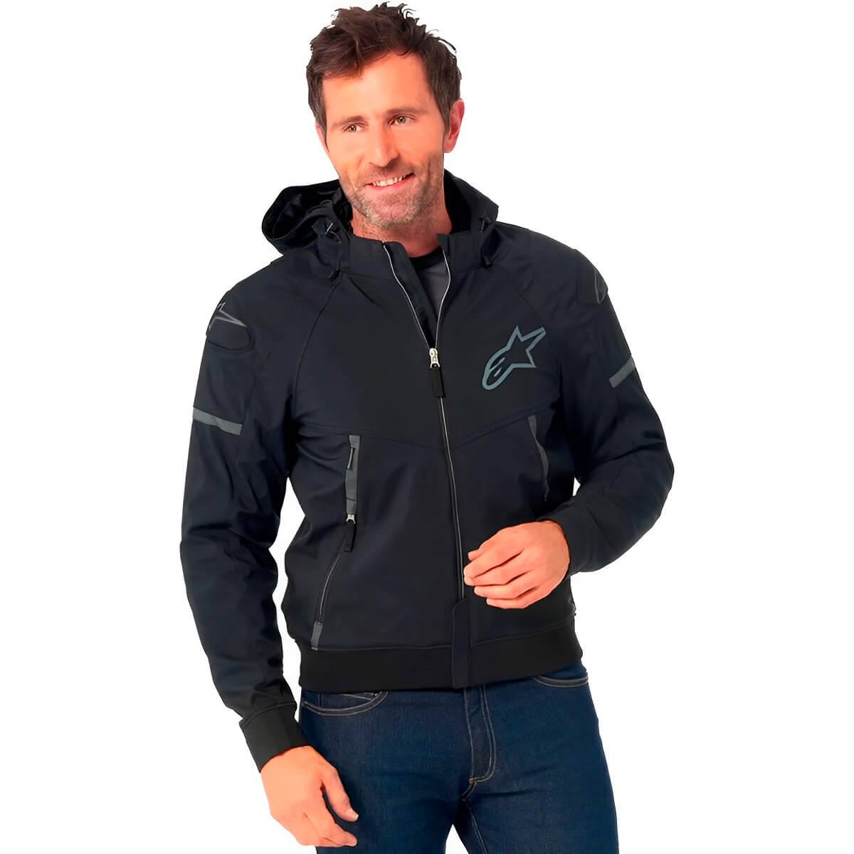 Jaqueta Alpinestars Sektor V2 Tech Hoodie Preto - MotoBR