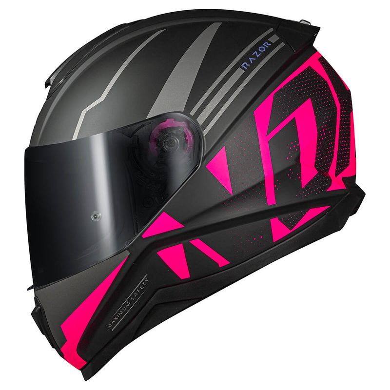 Capacete-Fechado-Norisk-Razor-Full-Preto-Branco-Fosco-2