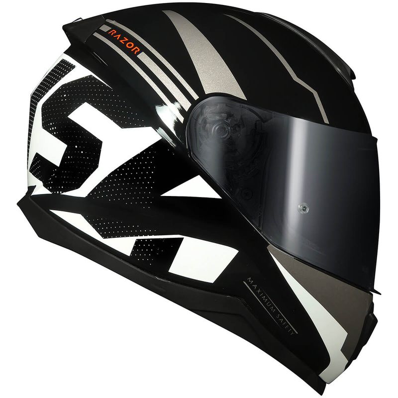 Capacete-Fechado-Norisk-Razor-Full-Preto-Branco-Fosco-7