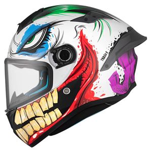 Capacete Fechado MT Targo S Joke Branco A5