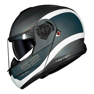 Capacete LS2 FF908 Strobe 2 Victory Fosco Cinza Azul Sand