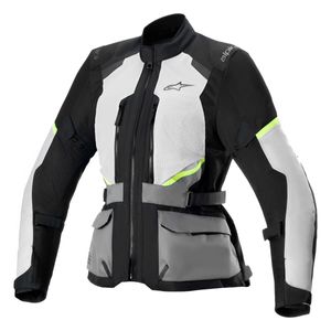 Jaqueta Alpinestars Stella Andes Air Drystar Cinza Gelo Cinza Escuro Preto
