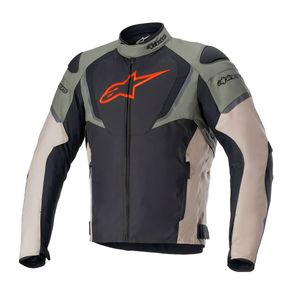 Jaqueta Alpinestars T Jaws V3 WP Preto Verde Militar Areia