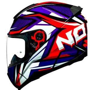 Capacete Norisk Razor Sharp Azul Vermelho