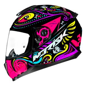 Capacete Norisk Razor Circus Preto Pink