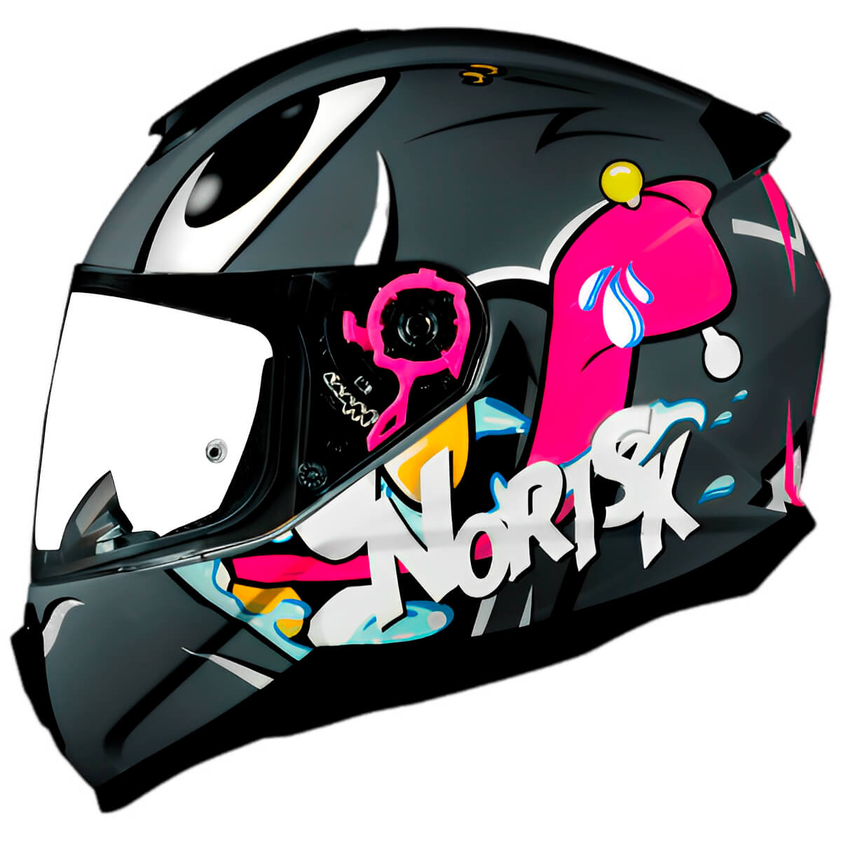 Capacete Original Norisk Razor Mad Cinza - MotoBR